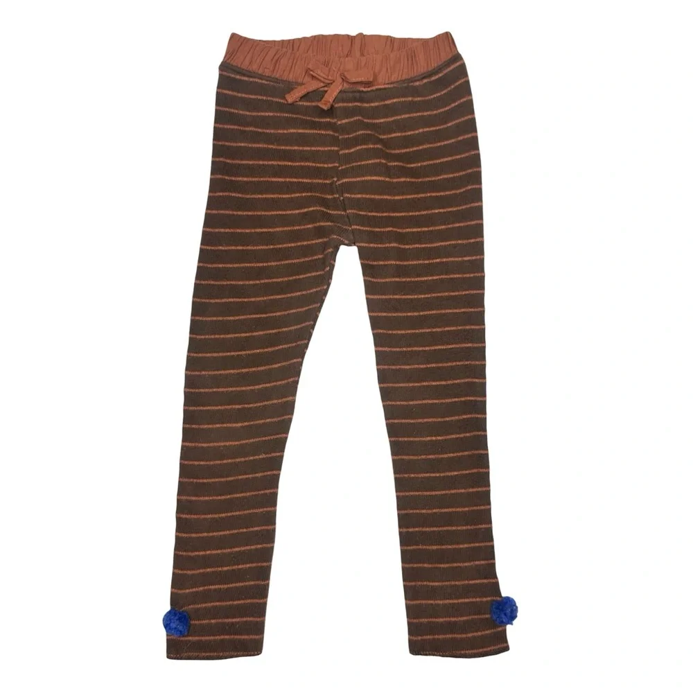 Zara Striped Pom Pom‎ Leggings